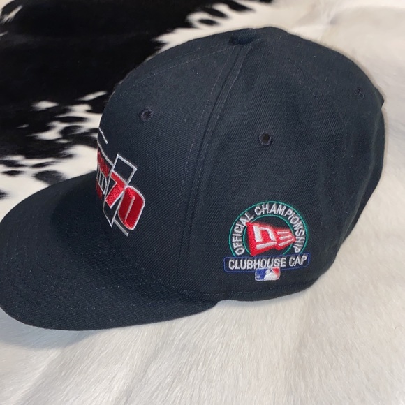 Vintage 90s Mark McGwire Single Season 70 Home Runs Champion Snapback Cap - Picture 2 of 9